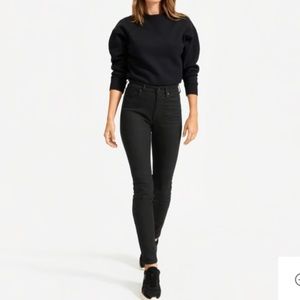 Everlane High Rise Skinny Black Jeans